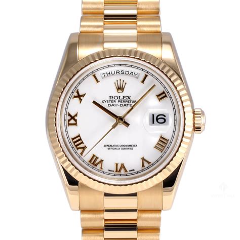 rolex president roman numerals